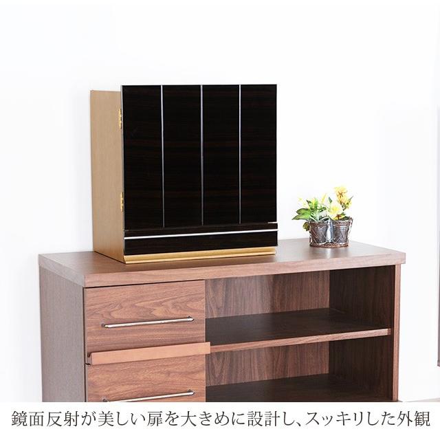 【限定セール】仏壇 コンパクト ミニ モダン おしゃれ 15号 日本製 ミニ仏壇 国産 小型 お仏壇 アクア2 黒檀_1
