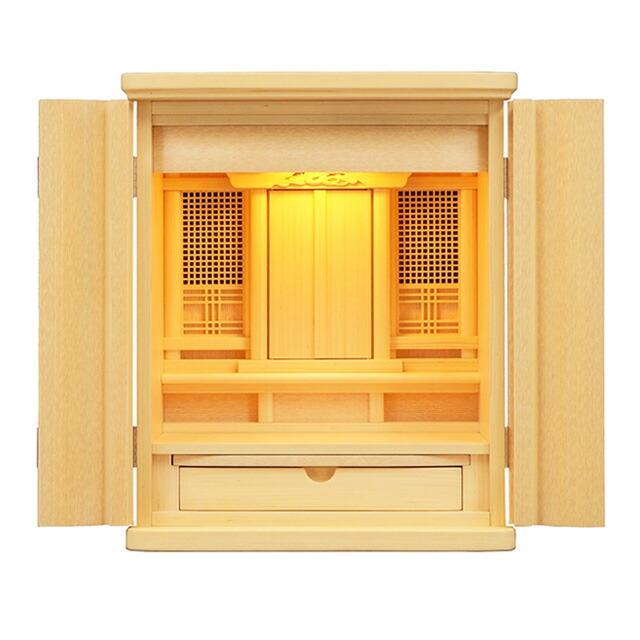 ゲキヤス仏壇店 祖霊舎 神徒壇 「K タモ 18号」 上置 霊璽 御霊代 御霊