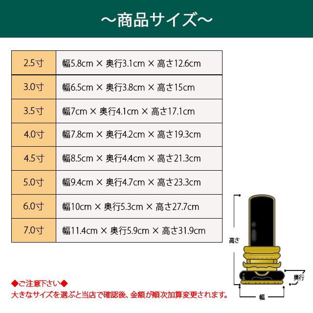 ゲキヤス仏壇店 位牌 名入れ1名様無料 お位牌 塗位牌 三方金 京中台