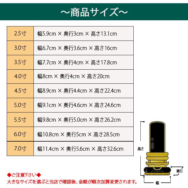 ゲキヤス仏壇店 位牌 名入れ1名様無料 お位牌「塗位牌 三方金 千倉座