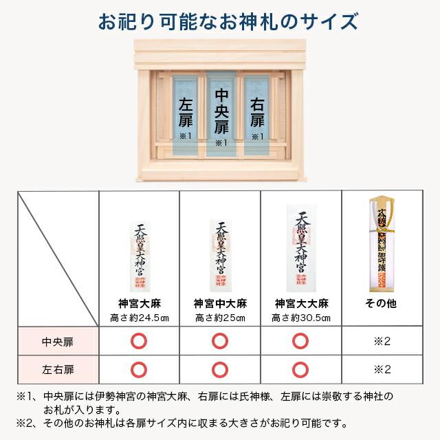 神棚 モダン モダン神棚 壁掛け 神具 棚板 ひのき 【破魔矢差し】 神棚板 お札立て｜butsudan-kan｜10