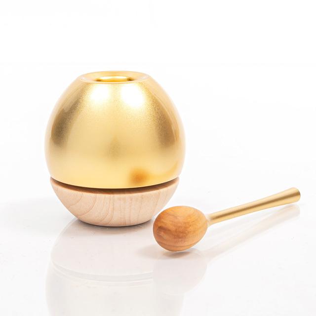 日本製 仏具 おりん りん 「チェリンウッド ゴールド」 リン りんセット モダン コンパクト 国産 かわいい おしゃれ コンパクト ミニ 小型 仏具用品_7