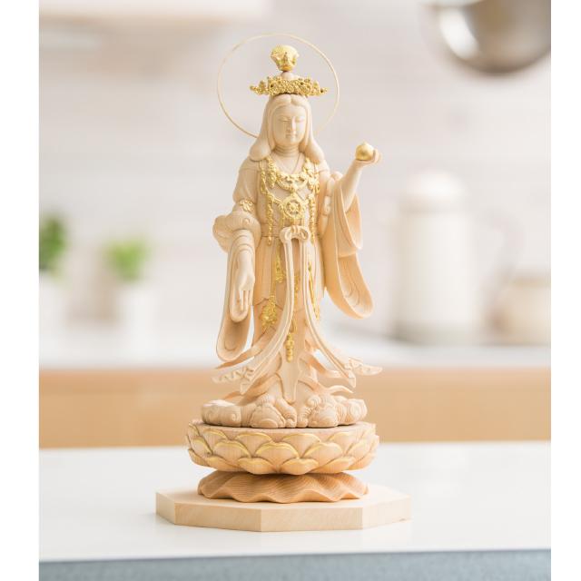 仏像 仏壇用 RIYAK 吉祥天 GRANDE 仏具 小物 仏具用品 木彫り おしゃれ かわいい コンパクト 仏壇 仏具 神具 激安仏壇店 gs_2