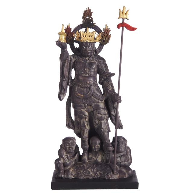 ゲキヤス仏壇店 仏像 仏壇用 RIYAK 古代色四天王 BASIC 4体セット 仏具