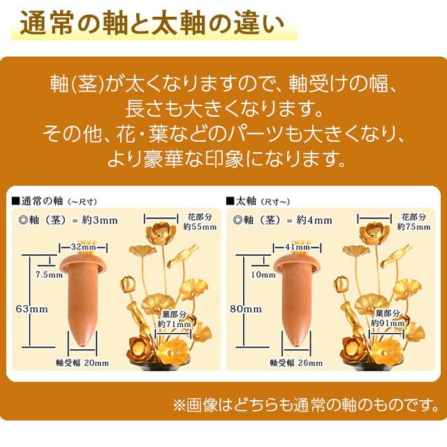 ゲキヤス仏壇店 常花 仏具「アルミ常花 8寸9本立 彩色 一対」常花 小常