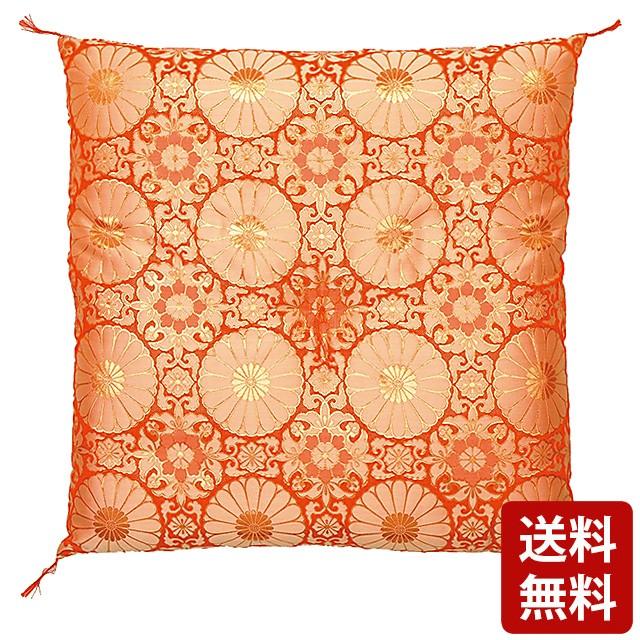 座布団　仏具 ゲキヤス仏壇店 座布団 仏壇用 仏具 仏前座布団 金襴 赤 化繊綿入 仏壇