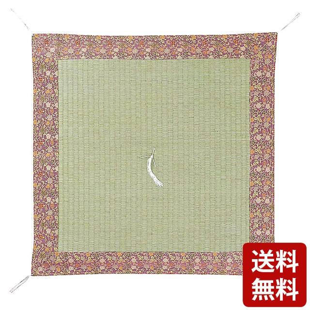座布団 仏壇用 仏具 藺草座布団 葵小花 薄紫 リバーシブル 両面藺草 仏壇座布団 小物 おしゃれ かわいい コンパクト 仏壇 仏具 神具 激安仏壇店