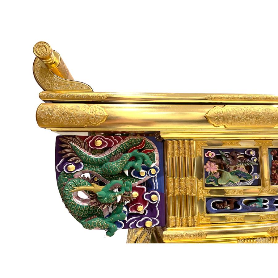 寺院仏具 六鳥型前卓 経机 机 5.5尺 本願寺派 西 寺院 仏具 寺院用