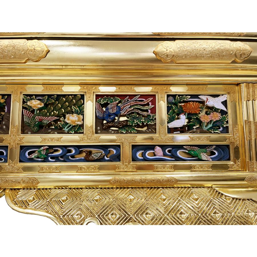 寺院仏具 六鳥型前卓 経机 机 5.5尺 本願寺派 西 寺院 仏具 寺院用