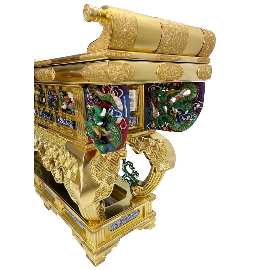 寺院 仏具 寺院用 (本願寺派 西) 寺院仏具 六鳥型前卓 経机 机 7.0尺