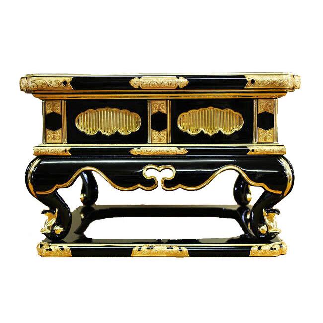 【寺院仏具】経机 仏具 寺院用 (本願寺派 西) 外陣焼香卓 経机 机 2尺 : 仏壇職人 関工作