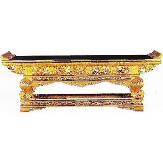 仏具 寺院用 (真宗大谷派 東) 寺院仏具 祖師 御代前 前卓 3.5尺 : 仏壇 