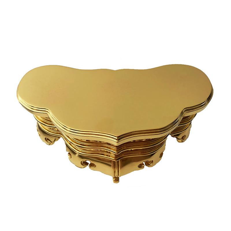 【初期/レア】 仏具 寺院用 (真宗大谷派 東) 月型仏器台 祖師前用 8寸 【1601748685】(56100円)