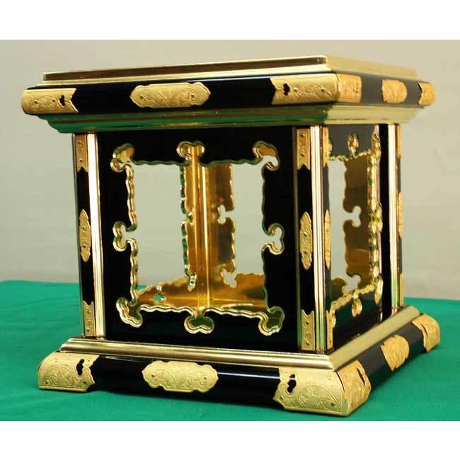 海外品 仏具 寺院用 真宗大谷派 東 寺院仏具 八ツ猪目輪台 りん台 おりん 台 金具打 1尺 【AA1729887972】(60588円)