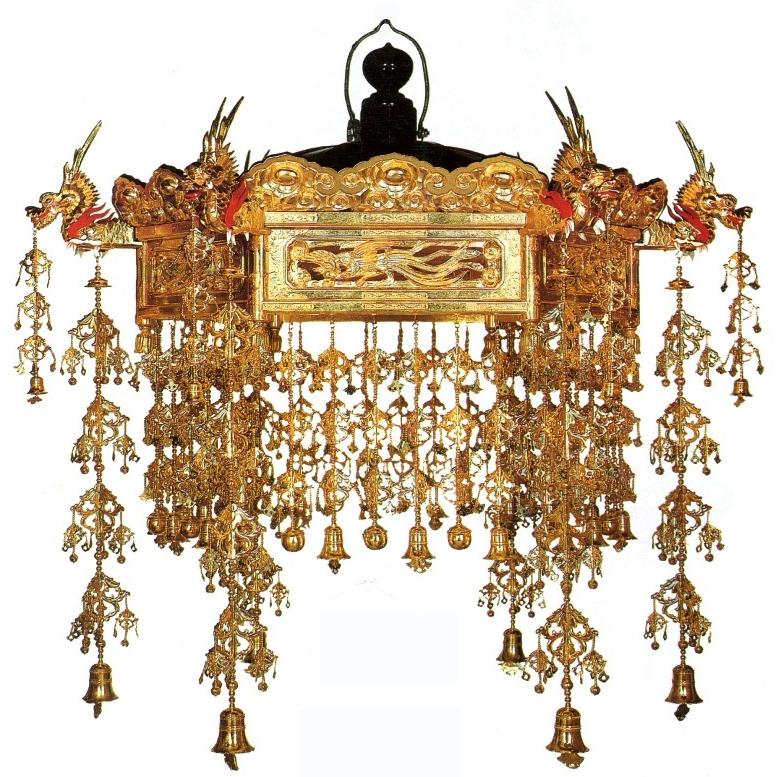 渡来古代様式 寺院仏具 O0905F 江戸期金銅製双耳花器 渡来古代様式