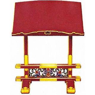 仏具 寺院用 各宗派 寺院仏具 見台 (過去帖台) 宝相華型 18寸 : 仏壇