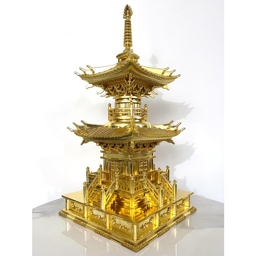 寺院 多宝塔 1尺1寸 木製 寺院仏具 各宗派 : 仏壇職人 関工作所 寺院 多宝塔 1尺1寸 木製 寺院仏具 各宗派 : 仏壇職人 関工作所