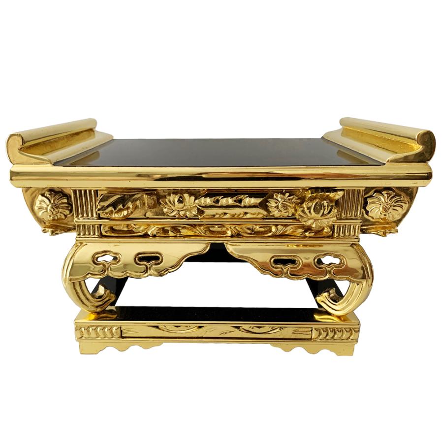 仏具 経机 卓 机 純黒 前机 工芸美術 仏具 経机 卓 机 純黒 前机