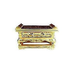 仏具 机 卓 三段裏金 華鋲卓 金虫 3.5寸 浄土真宗本願寺派 西