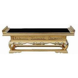 仏具 経机 机 卓 浄土真宗本願寺派 西 京須弥 前卓 16.0寸 黒塗り