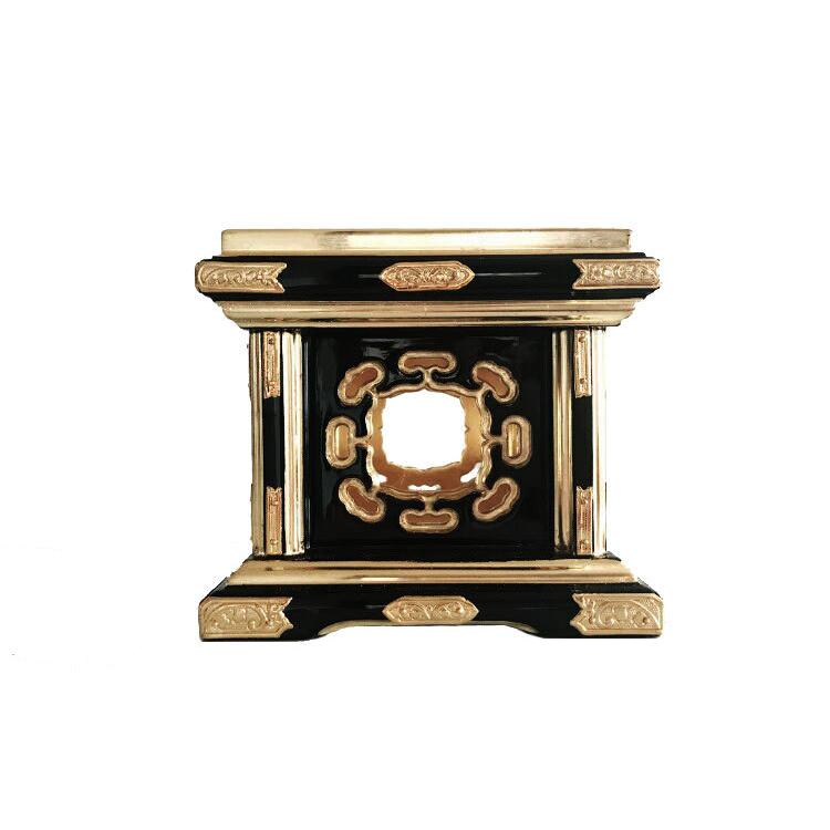 真宗大谷派 東 仏具 八ッ猪目輪台 りん台 おりん 台 金具打 3.5寸