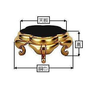 仏具 梅型香炉台 2.0寸 純金箔 金色 ゴールド : 仏壇職人 関工作所