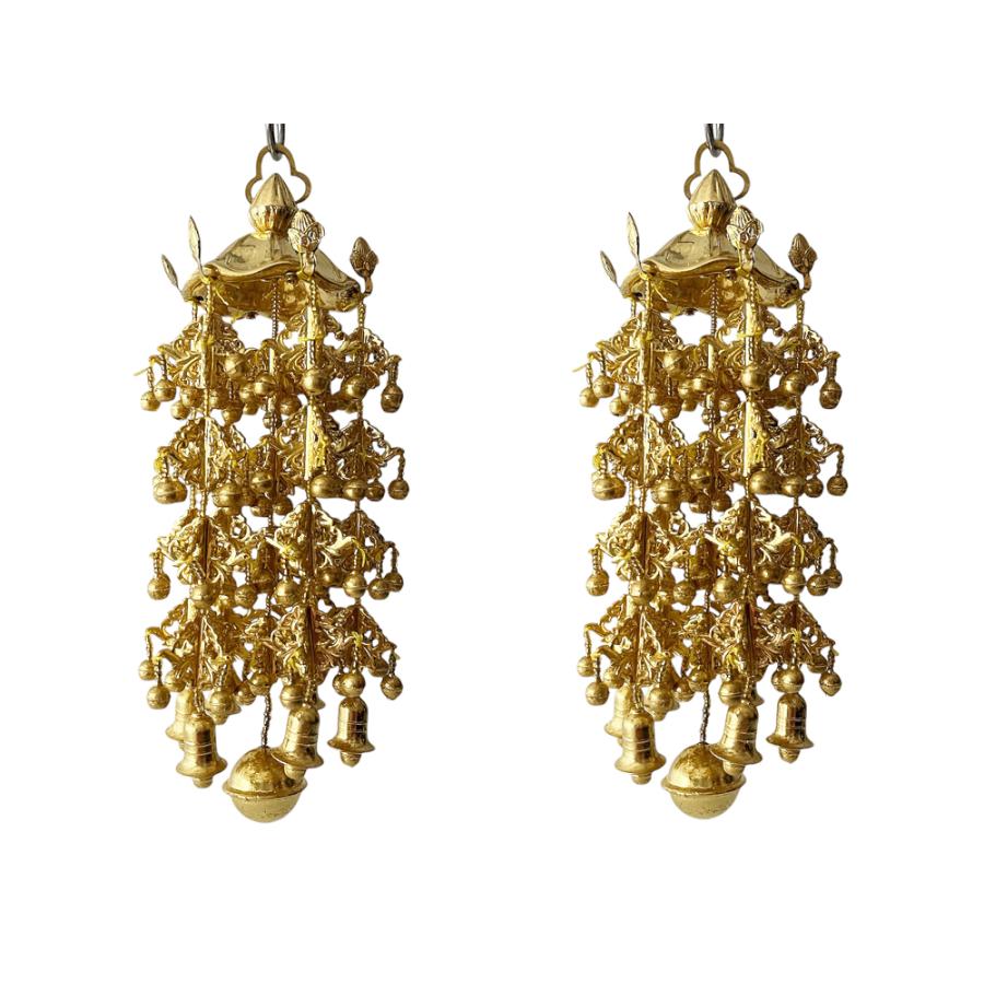 仏具 隅瓔珞 浅傘 イチョウ 四枠 特大 【浄土真宗本願寺派 西 浄土宗