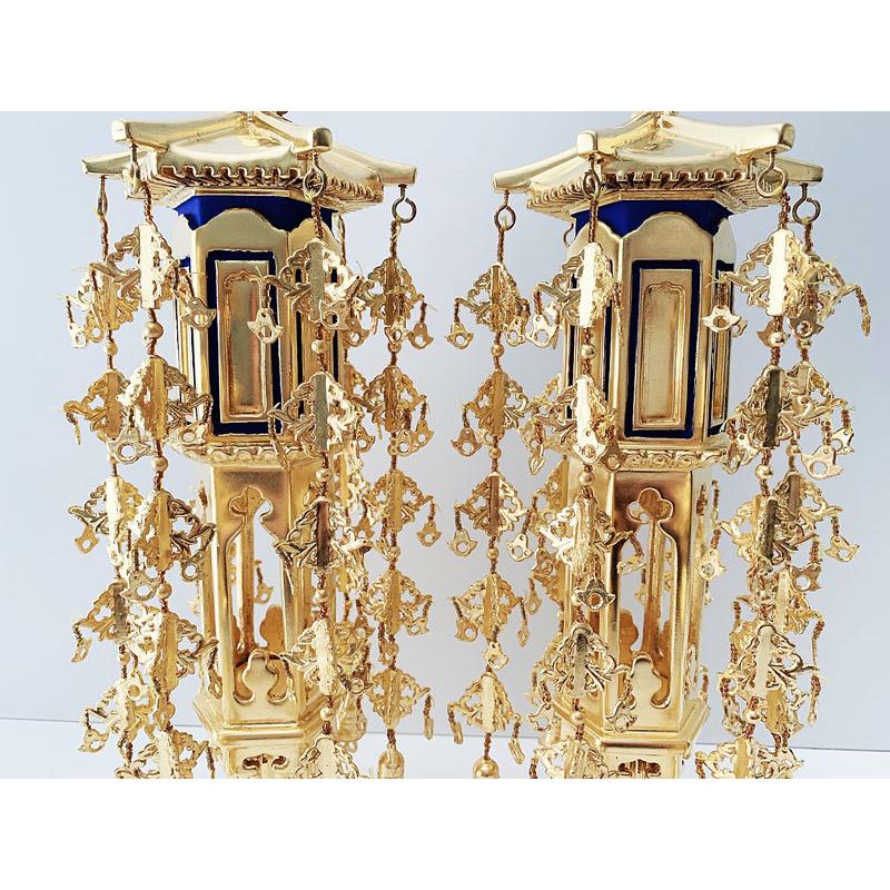 上等品　院玄瓔珞　1　(仏具、仏壇) 楽天市場】真鍮 琉華形 院玄瓔珞（ようらく ヨウラク 珱珞） （1