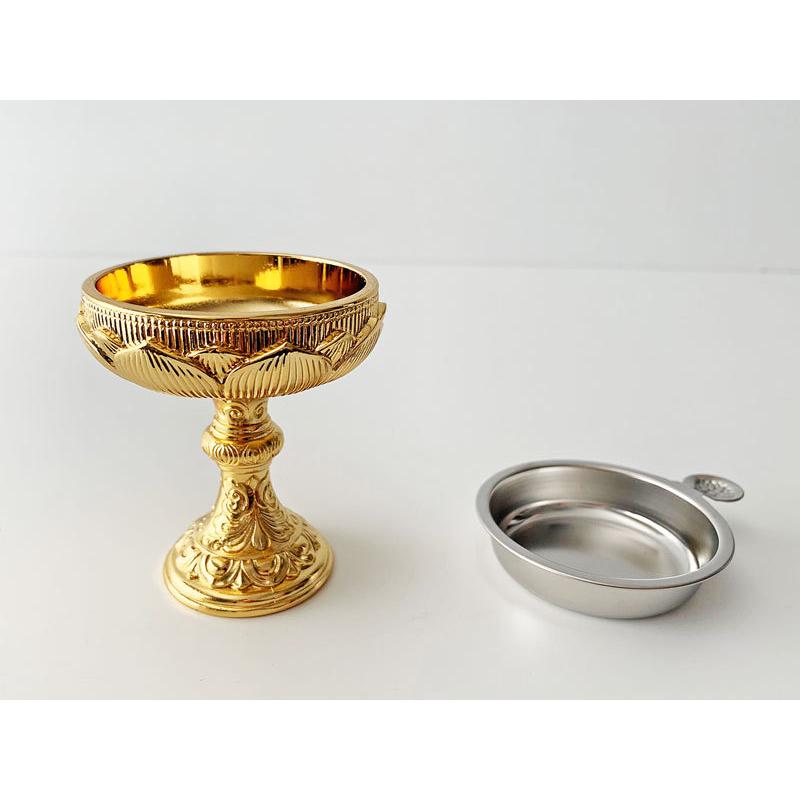 仏具 蓮仏器 金メッキ 口径42mm #12 仏飯 真宗大谷派 東 浄土真宗