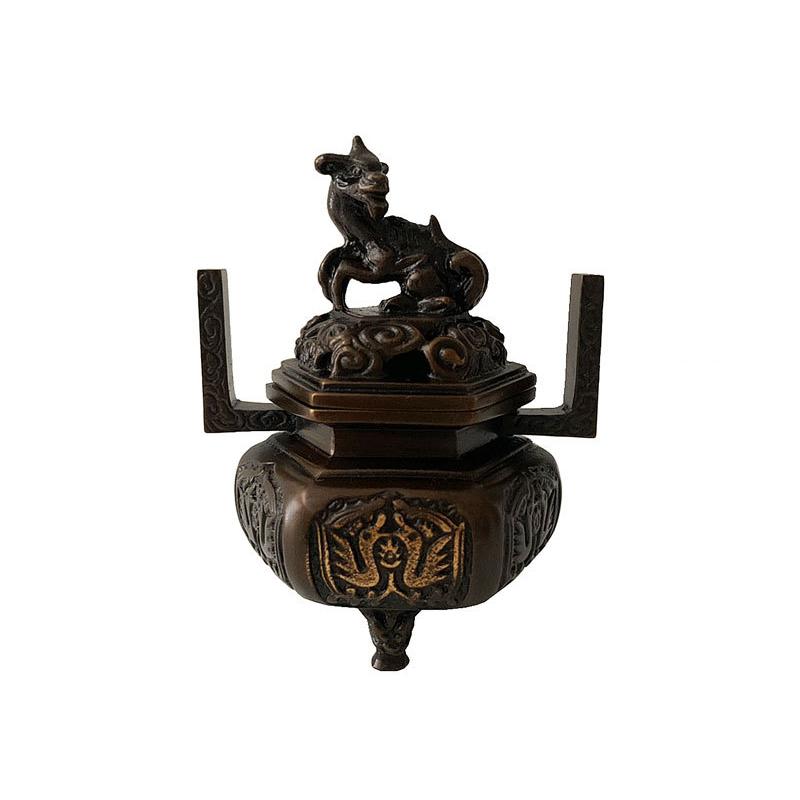 仏具 六角伝来型五具足 4.5寸 国産 仏具セット 【 浄土真宗本願寺派 西