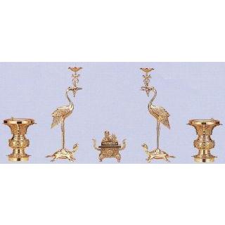 仏具 本山彫 五具足 4.5寸 仏具セット 真宗大谷派 東 : 仏壇職人 仏具 本山彫 五具足 4.5寸 仏具セット 真宗大谷派 東 : 仏壇職人