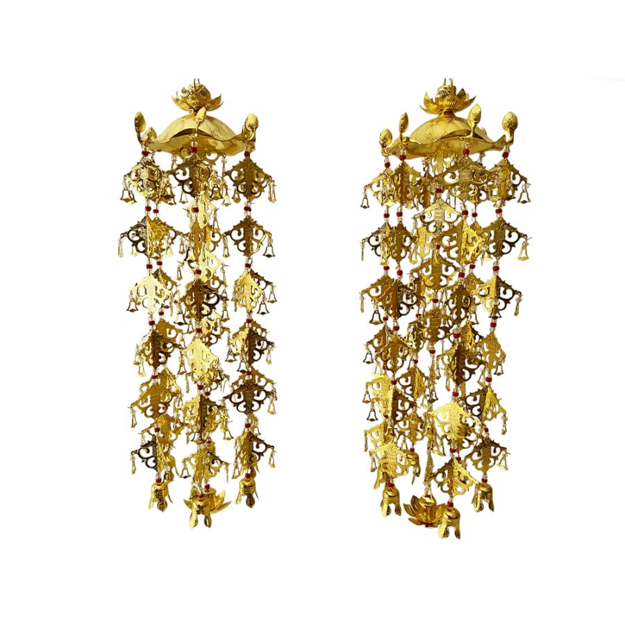 仏具 隅瓔珞 ヨウラク 金メッキ 1対 特大 浄土真宗本願寺派 西 浄土宗