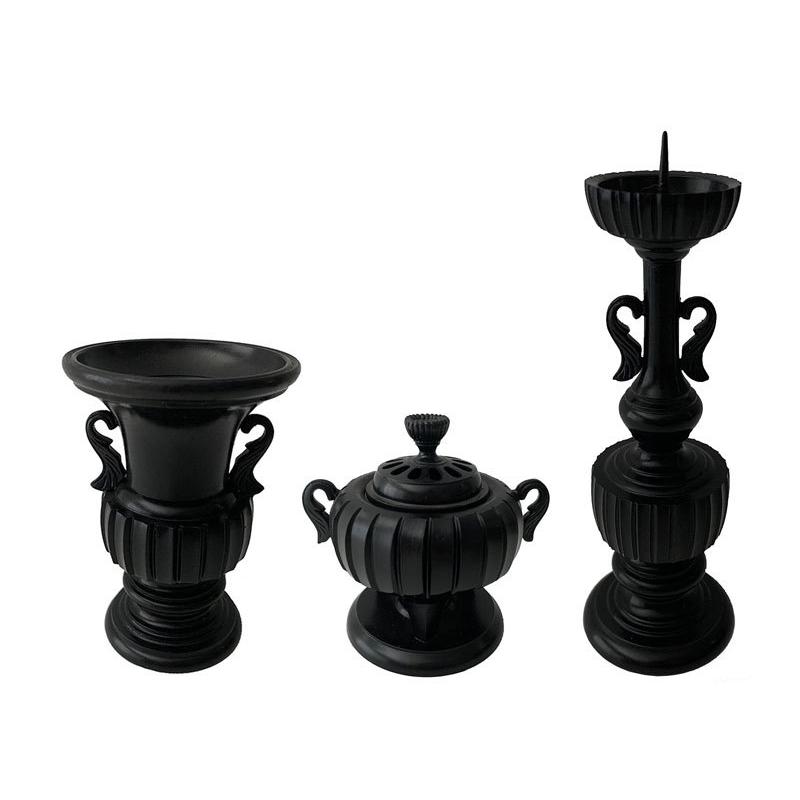 仏具 菊割型三具足 4.0寸 浄土宗 禅宗 天台宗 真言宗 各宗派 : 仏壇