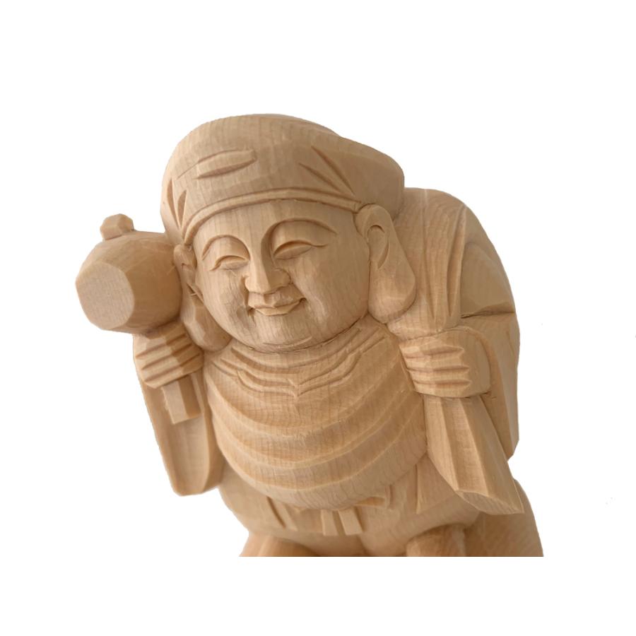 仏像 大黒天 白木 2.5寸 仏具 日蓮宗_4