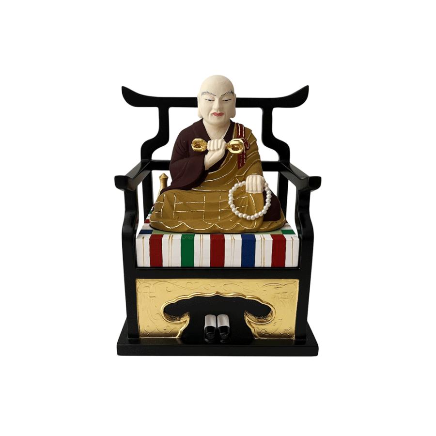 割引モール 真言宗 仏像 彩色 弘法大師 1.5寸 - ideup.com.br