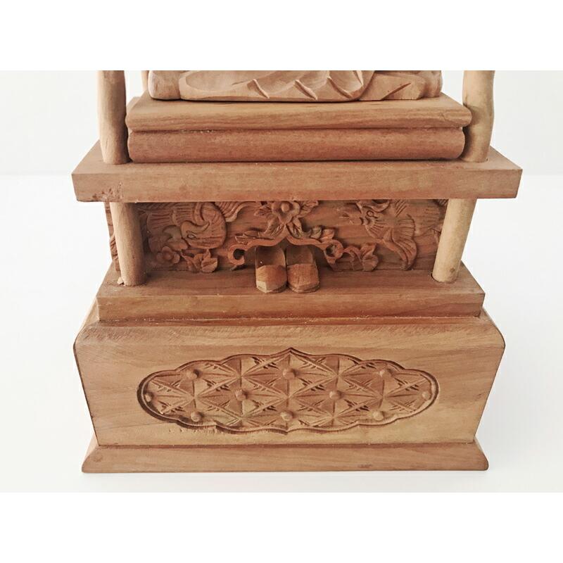 仏像 白檀 弘法大師 2.0寸 仏具 真言宗 木彫 : 仏壇職人 関工作所