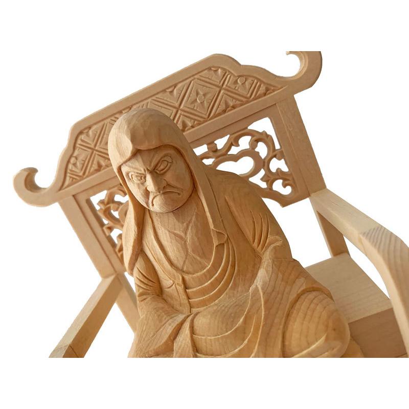 仏像 達磨大師 大権修理菩薩 総白木 2.0寸 仏具 禅宗 : 仏壇職人 関