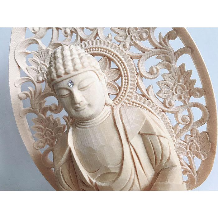 仏教美術　桧彫刻　釈迦如来座像　仏像　蓮華台　C　9251 仏教美術 桧彫刻 釈迦如来座像 仏像 蓮華台 C 9251 埋め込み画像