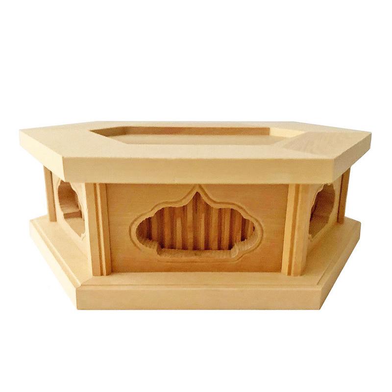 仏像台 六角 仏像置き 柘植 2.0寸用 : 仏壇職人 関工作所 - 通販