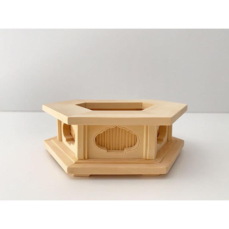 工芸品　六角堂　フィギュア台　推し活用　仏像置き　インテリア 工芸品 六角堂 フィギュア台 推し活用 仏像置き インテリア