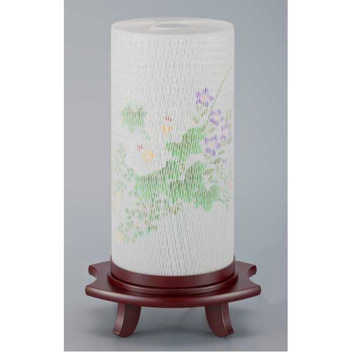 提灯 インテリア提灯 つむぎ (芙蓉) (クリア絵柄風車付) 仏具 お盆 お盆用品 灯篭 燈籠 灯籠 提灯 ちょうちん 照明