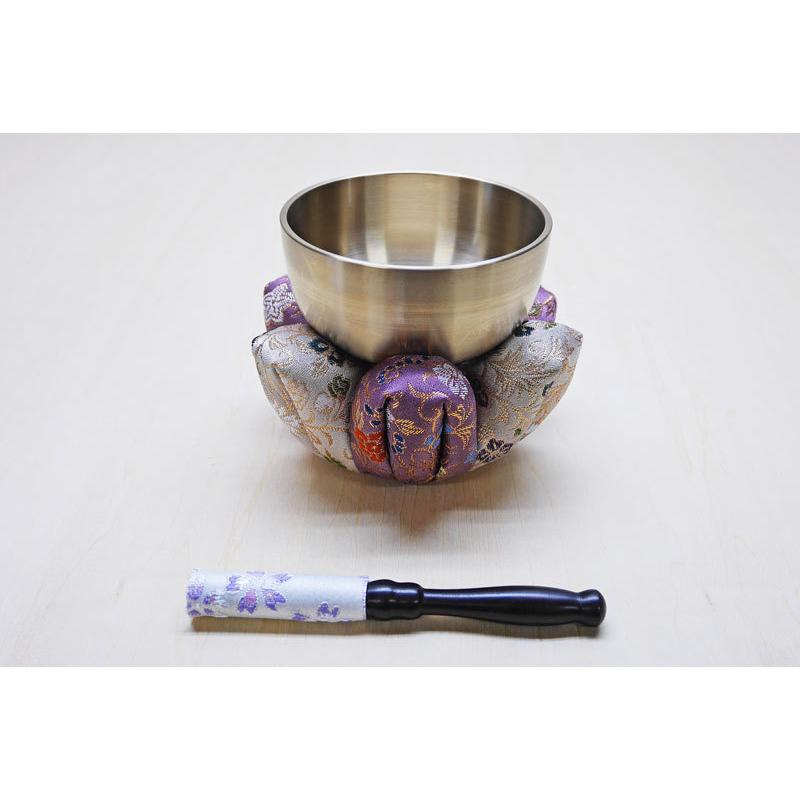 おりん3点セット　(仏具、仏壇) 24 国産仏具【高岡製 小桜リン：豪華3点おりんセット】りん・リン