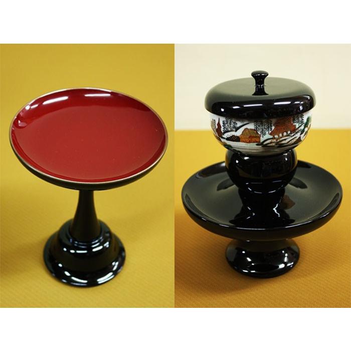 九谷焼 浄土真宗本願寺派 西 仏具 セット 茶碗 茶台 高坏 西紋蒔絵