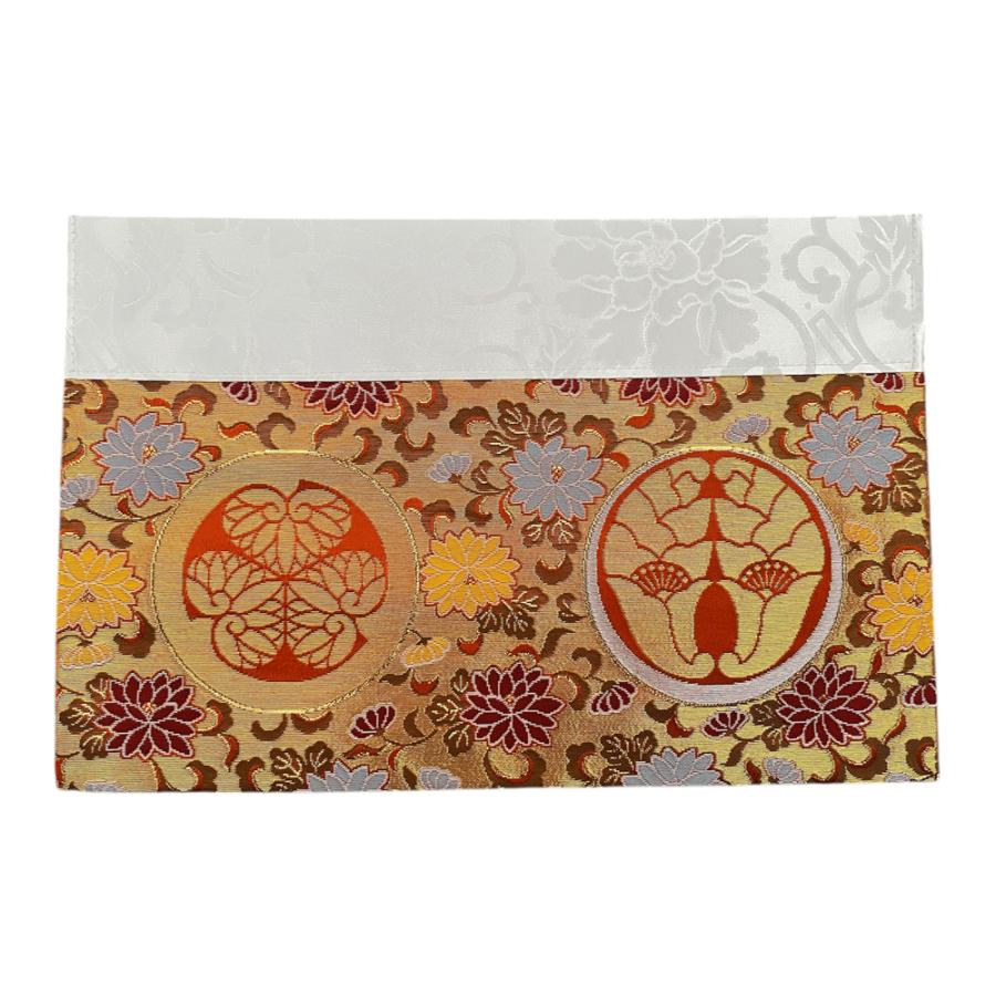 浄土宗 仏具 角打敷 金襴綿地 両山紋 正絹 蓮 100代 : 仏壇職人 関工作