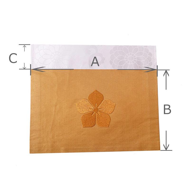 真言宗智山派 仏具 角打敷 金襴綿地 紋入 刺繍 金 100代 : 仏壇職人 関