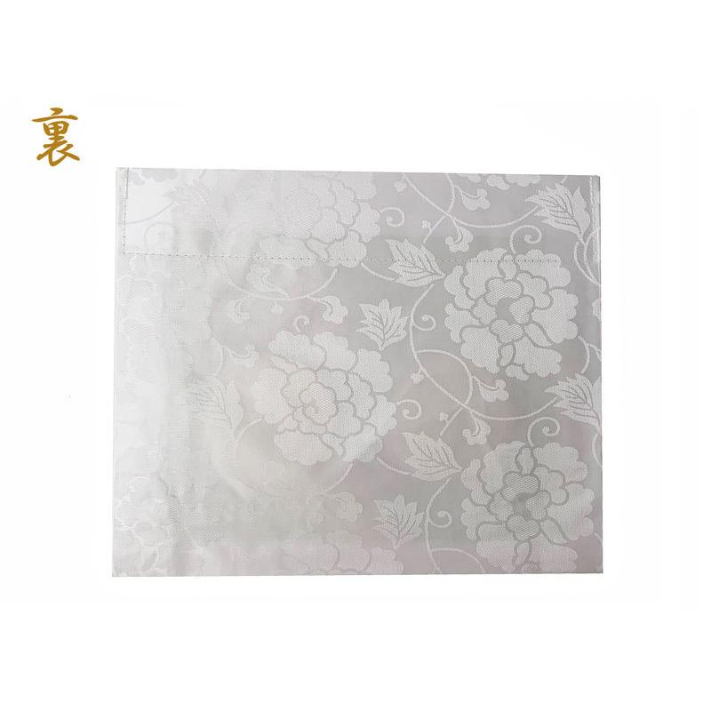 曹洞宗両山 仏具 角打敷 紋入 刺繍 黄緑 100代 : 仏壇職人 関工作所