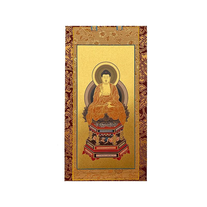 掛軸 掛け軸 仏具 天台宗 釈迦如来 200代 ご本尊 新金掛軸 釈迦 如来 絵