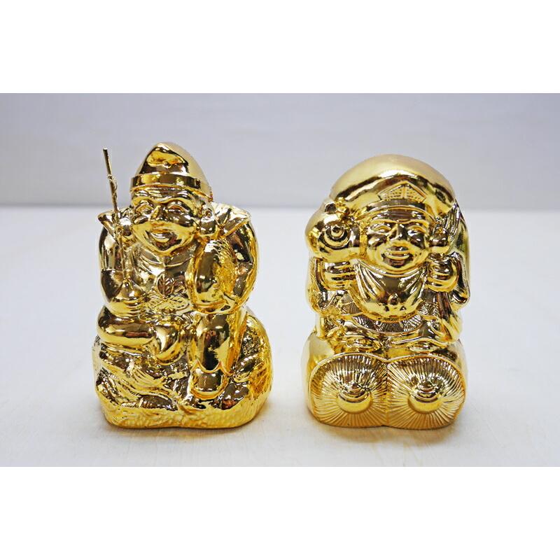 神具 二福神 恵比寿 大黒 開運招福 商売繁盛 : 仏壇職人 関工作所