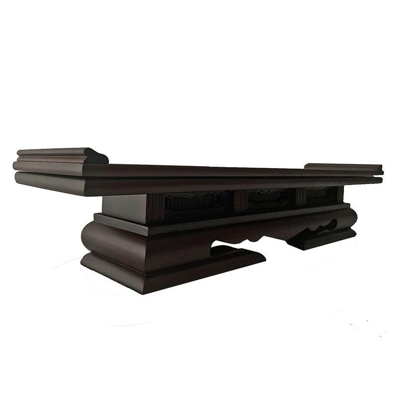 仏壇　仏具　前卓 仏具 卓 前卓 経机 机 唐木 紫檀色 1尺2寸 仏壇用仏具 : 仏壇