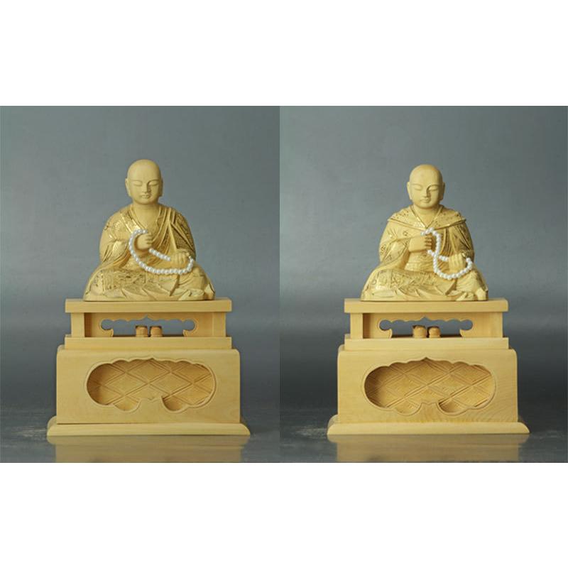 時間指定不可 浄土真宗本願寺派 西 仏像 柘植 両脇 蓮如上人 親鸞聖人